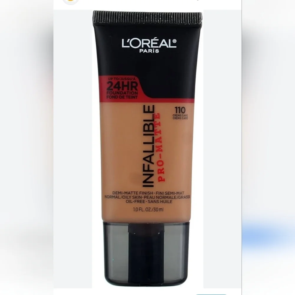 L'Oréal Infallible Pro-Matte Foundation 110 Cream Cafe 30ml New